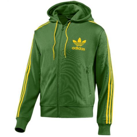 adidas herren trainingsjacke adi hooded f grün gelb|Gelbe Herren Hoodies .